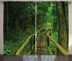 Rainforest in Thailand Curtain
