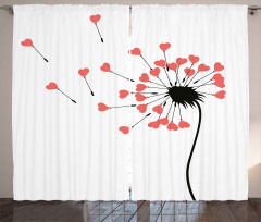 Dandelion Petals Buds Curtain