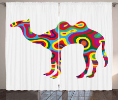 Abstract Camel Curtain