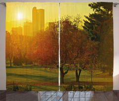 Sunset over City Park Curtain