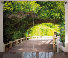 Nature Boardwalk Archway Curtain