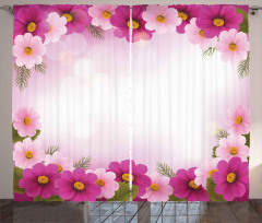 Romantic Daisies Framework Curtain