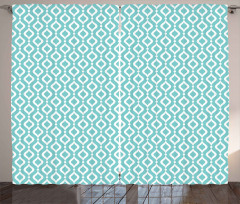Oval Shapes Dots Curtain