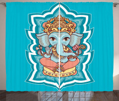 Asian Mandala Curtain