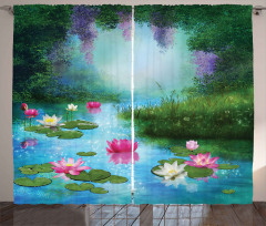 Fantasy Pond Water Lily Curtain