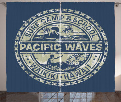 Pacific Waves Surf Camp Curtain
