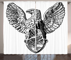 Italian Rome Heraldry Curtain