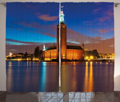 Stockholm Scenic Night Curtain