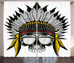 Tribe Leader Feather Head Curtain