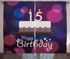 15 Birthday Cake Curtain