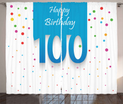 100 Years Birthday Curtain