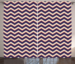 Zigzag Modern Lines Curtain