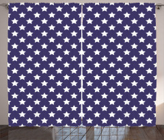 Flag with Stars Curtain