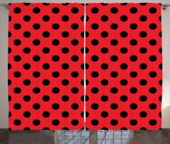 Pop Art Polka Dots Curtain