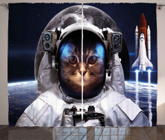 Space Traveller Pet Curtain