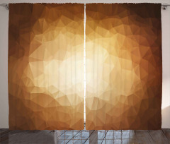 Abstract Triangles Mosaic Curtain