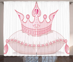 Cartoon Crown Curtain