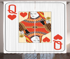 Playing Poker Card Deck Curtain