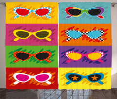 Colorful Pop Sunglasses Curtain