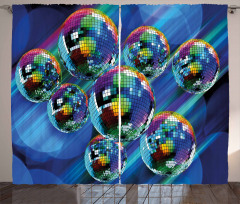 Colorful Disco Club Curtain