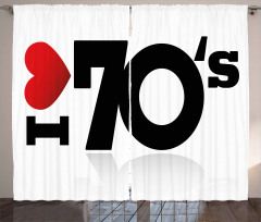Seventies Love Curtain