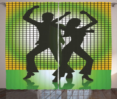 Disco Couple Dance Curtain