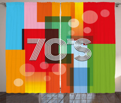 Retro Art Seventies Curtain