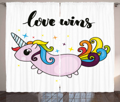 LGBT Slogan Tail Curtain