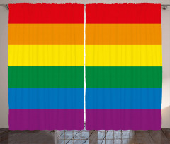 Gay Parade Flag Freedom Curtain