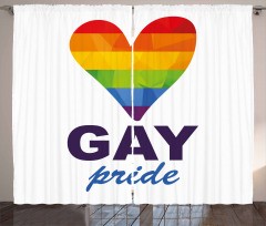 Gay Culture Heart Curtain