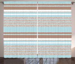 Horizontal Stripes Lines Curtain