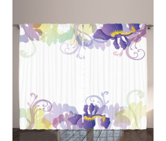 Classic Petals Pastel Curtain