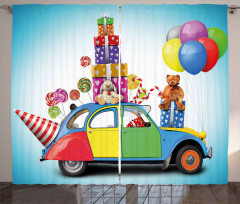 Car Hat Toys Lollipops Curtain