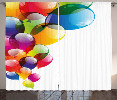 Vibrant Balloons Joy Curtain