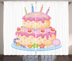 Candles and Candies Curtain
