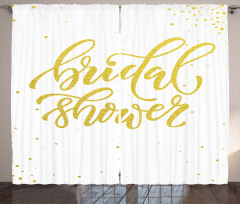 Bride Party Lettering Curtain