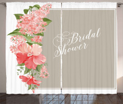 Floral Wedding Frame Curtain