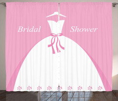 Wedding Bride Dress Curtain