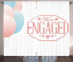 Engagement Text Curtain