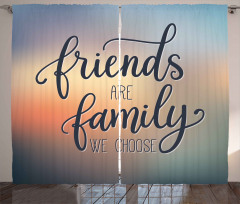 Friends are Family BFF Curtain