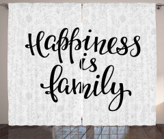 Happiness Phrase Curtain