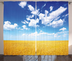 Wheat Field Summer Curtain
