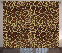 Giraffe Skin Pattern Curtain
