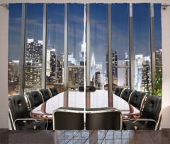 Business Room City Curtain