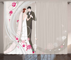 Ceremony Bride Groom Curtain