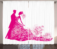 Dancing Couple Wedding Curtain
