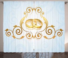 Vintage Classic Rings Curtain