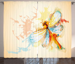 Dragonfly Moth Bug Curtain