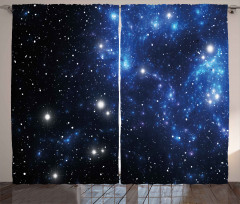 Space Star Nebula Curtain