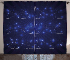 Astrology Stars Curtain